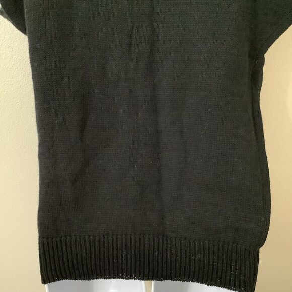 Vintage 90s Christina Embellished Rhinestone Knit Patchwork Pullover Sweater OS - Picture 8 of 10